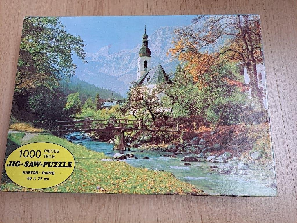 Jig Saw puzzel 1000 stuks, Ophalen of Verzenden, 500 t/m 1500 stukjes, Zo goed als nieuw, Legpuzzel