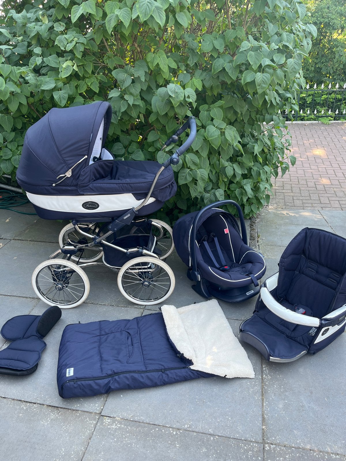 Bebecar stylo kinderwagen 3-in-1 met zitje en maxicosi, Gebruikt, Combiwagen, Met autostoeltje, Ophalen