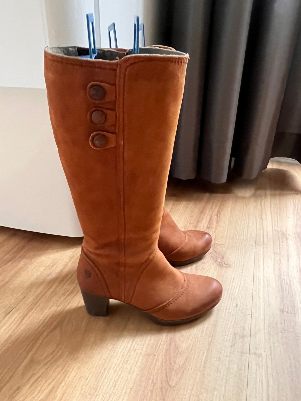 Yokono laarzen 38, Kleding | Dames, Schoenen, Hoge laarzen, Bruin, Verzenden, Zo goed als nieuw