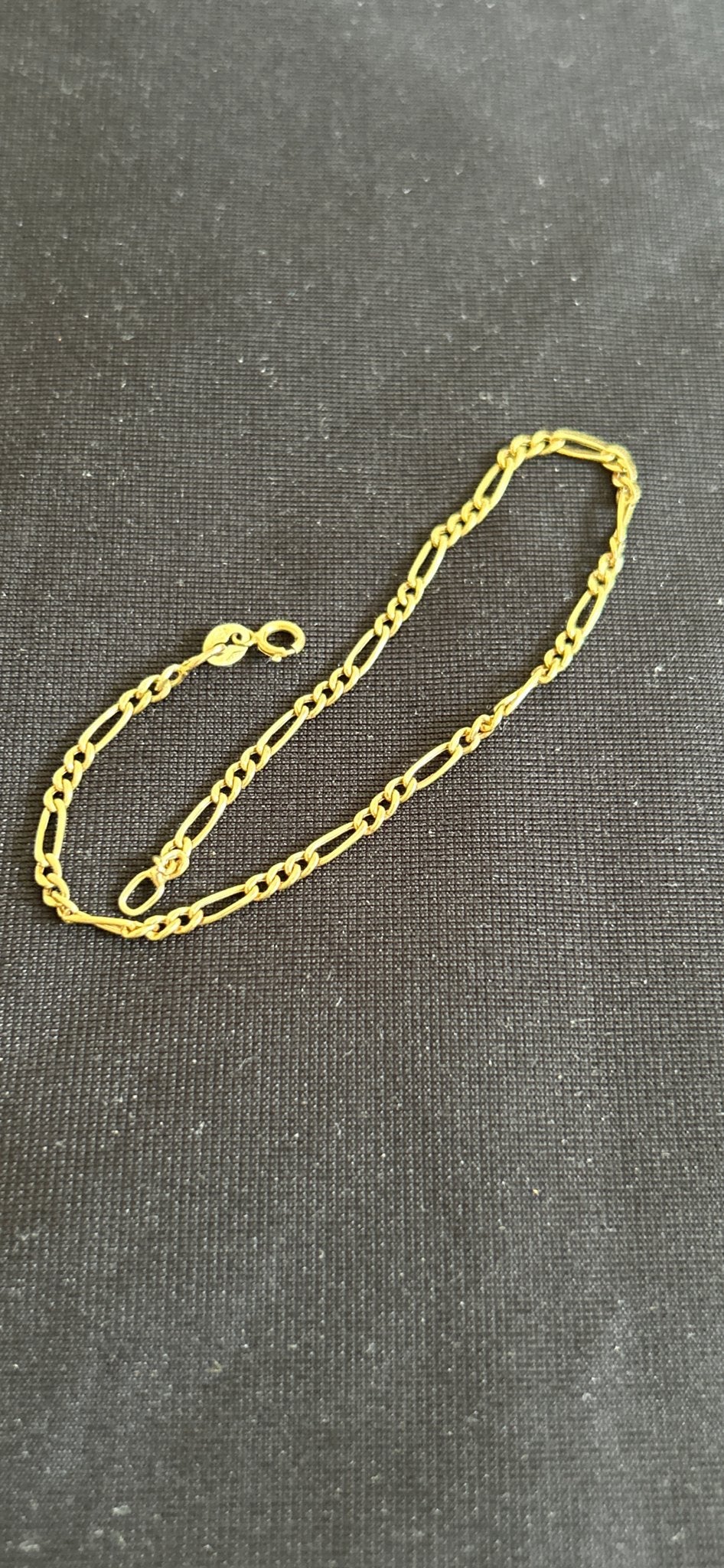 Gouden 14karaat Figaro Armband, Verzenden, Zo goed als nieuw, Goud