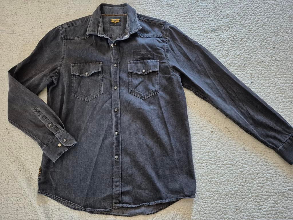 Pme Legend Pall Mall jeans blouse overblouse maat XL, Kleding | Heren, Overhemden, ., Zwart, Ophalen of Verzenden, Zo goed als nieuw
