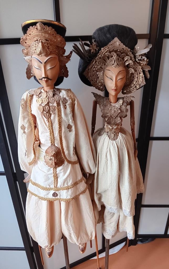 Indonesische poppen vaste prijs € 100, Ophalen, Pop