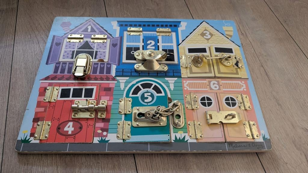 Melissa & Doug slotjes puzzel, Ophalen of Verzenden, 10 tot 50 stukjes