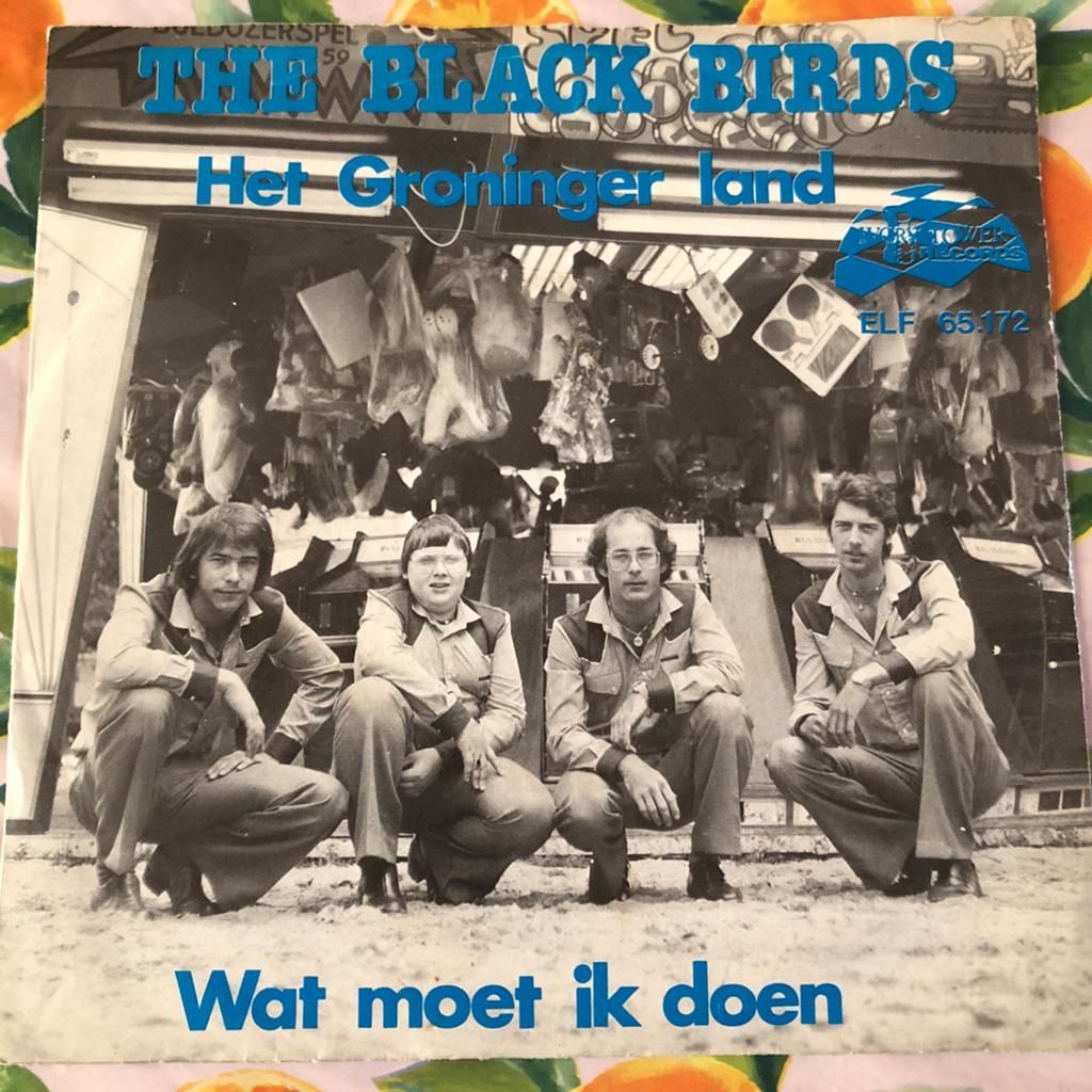 The Black Birds , Het Groninger land , vinyl single, Ophalen of Verzenden, Gebruikt, Overige formaten, Levenslied of Smartlap