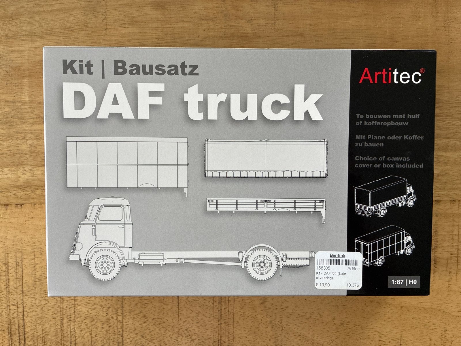 Artitec DAF truck bouwkit 1:87 H0, 1:50 of kleiner, Nieuw, Truck, Ophalen