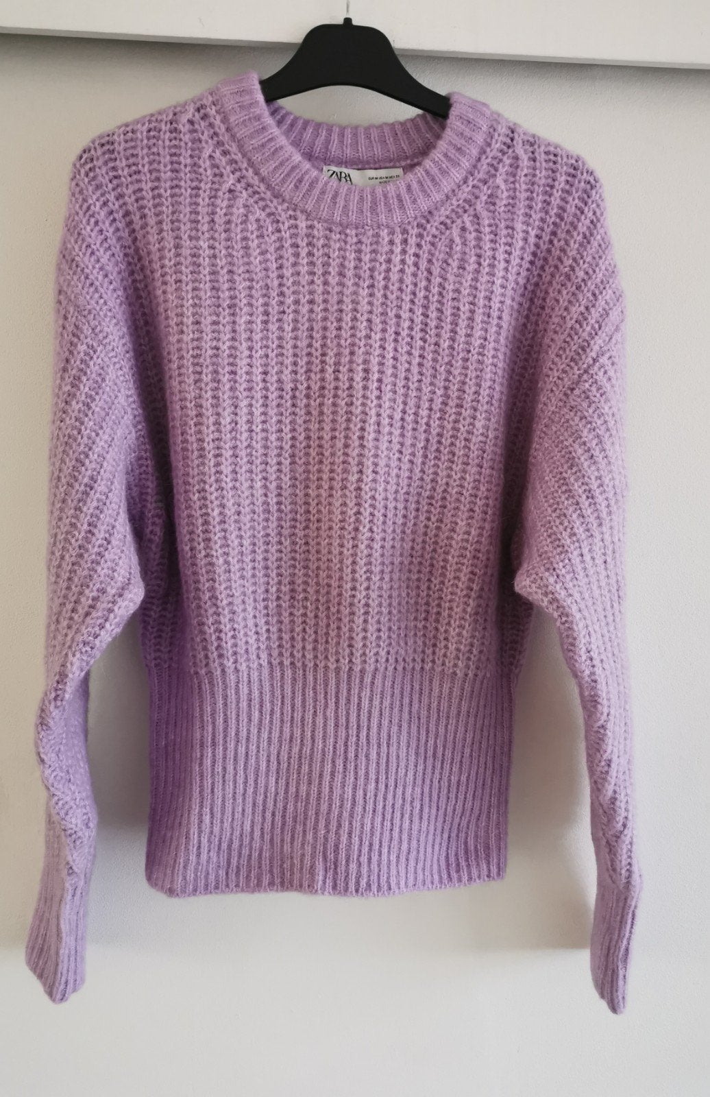 ZARA trui met wol en alpaca mt. L, Kleding | Dames, Verzenden, Zara, Paars, Maat 42/44 (L)