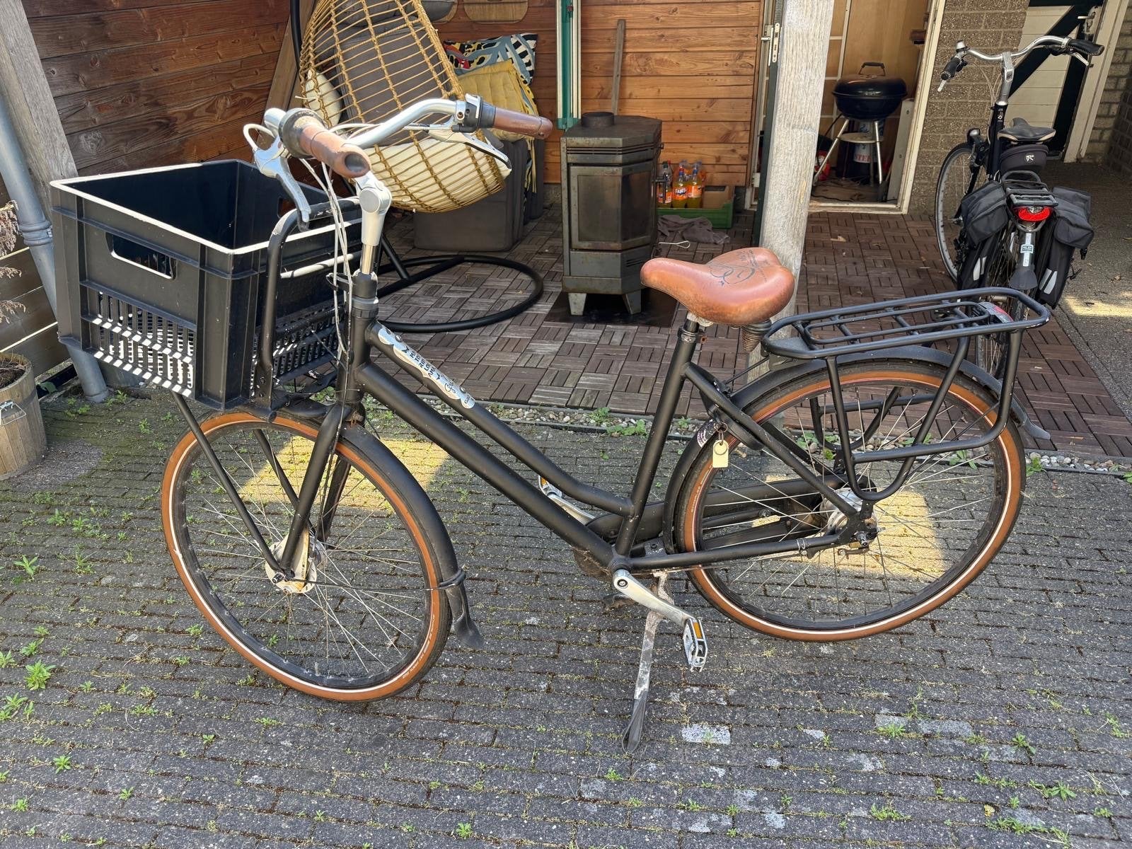 Gazelle Stadsfiets met Voordrager en Mand, Fietsen en Brommers, Fietsen | Heren | Herenfietsen, Ophalen of Verzenden, Gebruikt