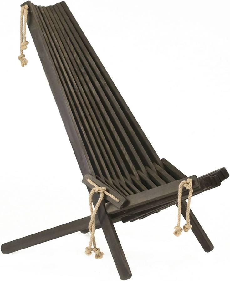 Ecofurn Ecochair fieldchair zwart - Scandinavisch design, Ophalen of Verzenden, Nieuw, Hout, Inklapbaar