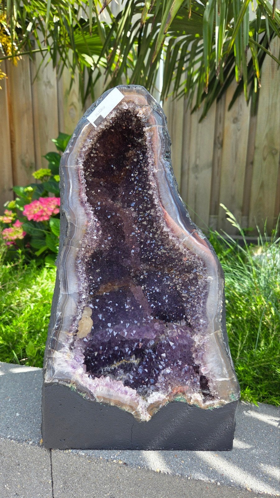 Prachtige Amethist Geode uit Brazilië - 14 kg, Ophalen of Verzenden