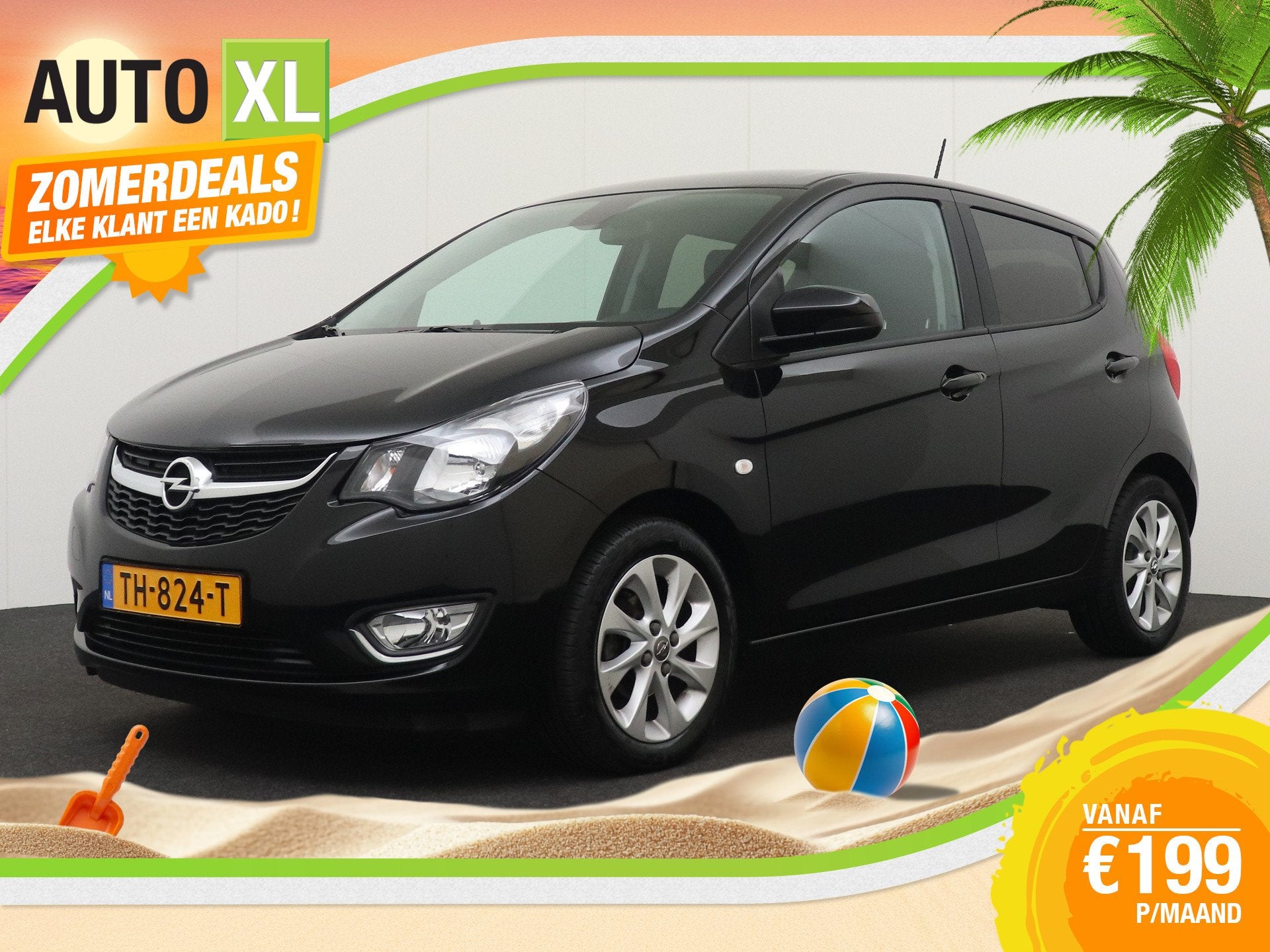 Opel KARL 1.0 Aut Innovation Carplay H-Leder Climate Stuur+S, 839 kg, Gebruikt, Leder en Stof, Origineel Nederlands