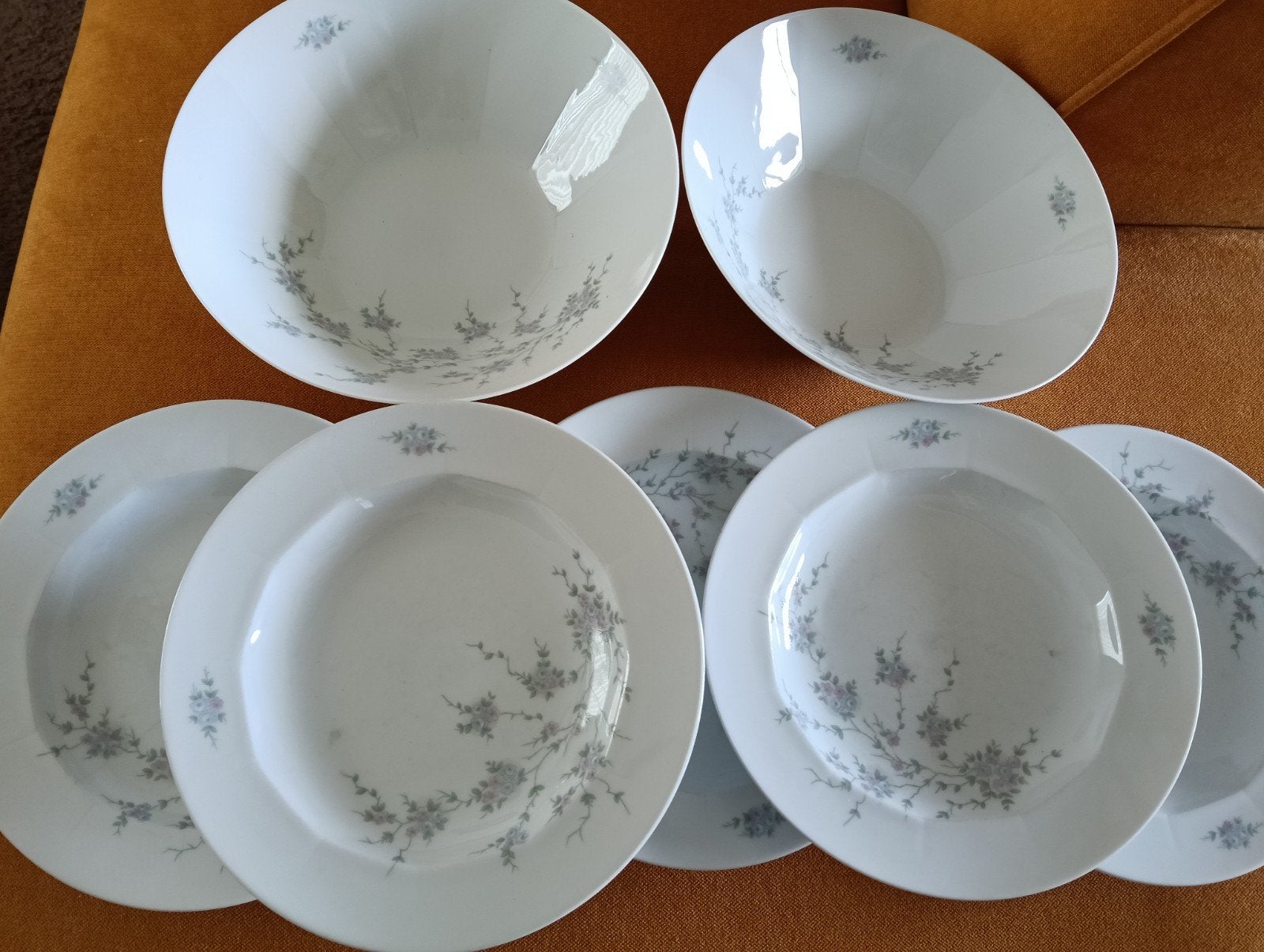 Mitterteich Bavaria Servies: 2 Serveerschalen en 5 Borden, Ophalen of Verzenden