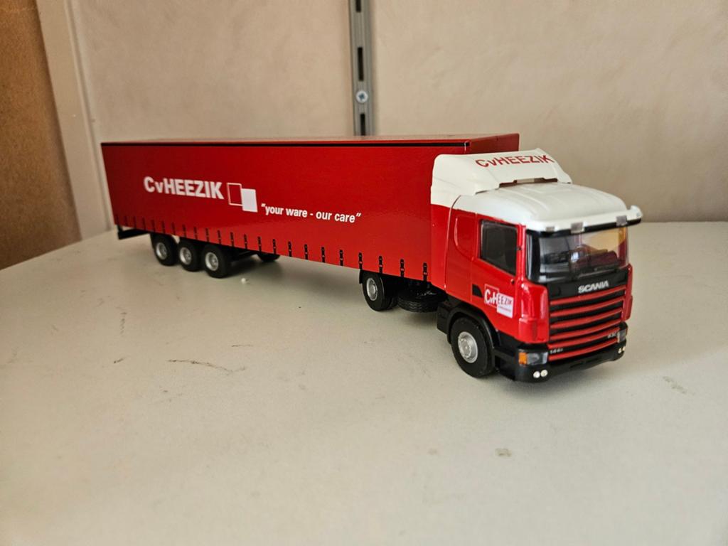 Lion vrachtwagens 1:50 zgan, Ophalen of Verzenden, Zo goed als nieuw, Bus of Vrachtwagen, Lion Toys