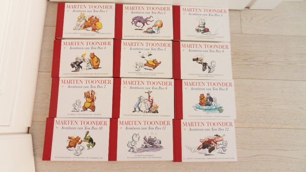Marten Toonder : Avonturen van Tom Poes complete serie 12 st, Meerdere stripboeken, Ophalen of Verzenden, Gelezen