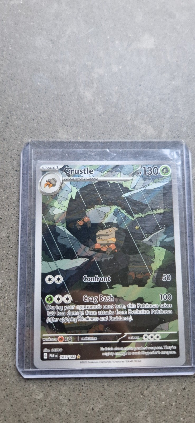 Pokémon Kaart: Crustle 183/182 (PAR) - Zo goed als nieuw, Ophalen of Verzenden, Zo goed als nieuw, Losse kaart