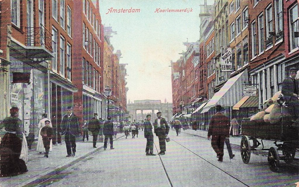Amsterdam - Haarlemmerdijk (zeer geanimeerd!)gel. 1907, Ophalen of Verzenden, Voor 1920, Gelopen, Noord-Holland