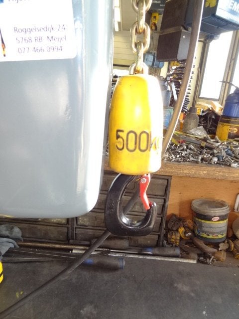Demag ketting takel 500 kg krnr. 66, Ophalen of Verzenden, Zo goed als nieuw, Elektrisch