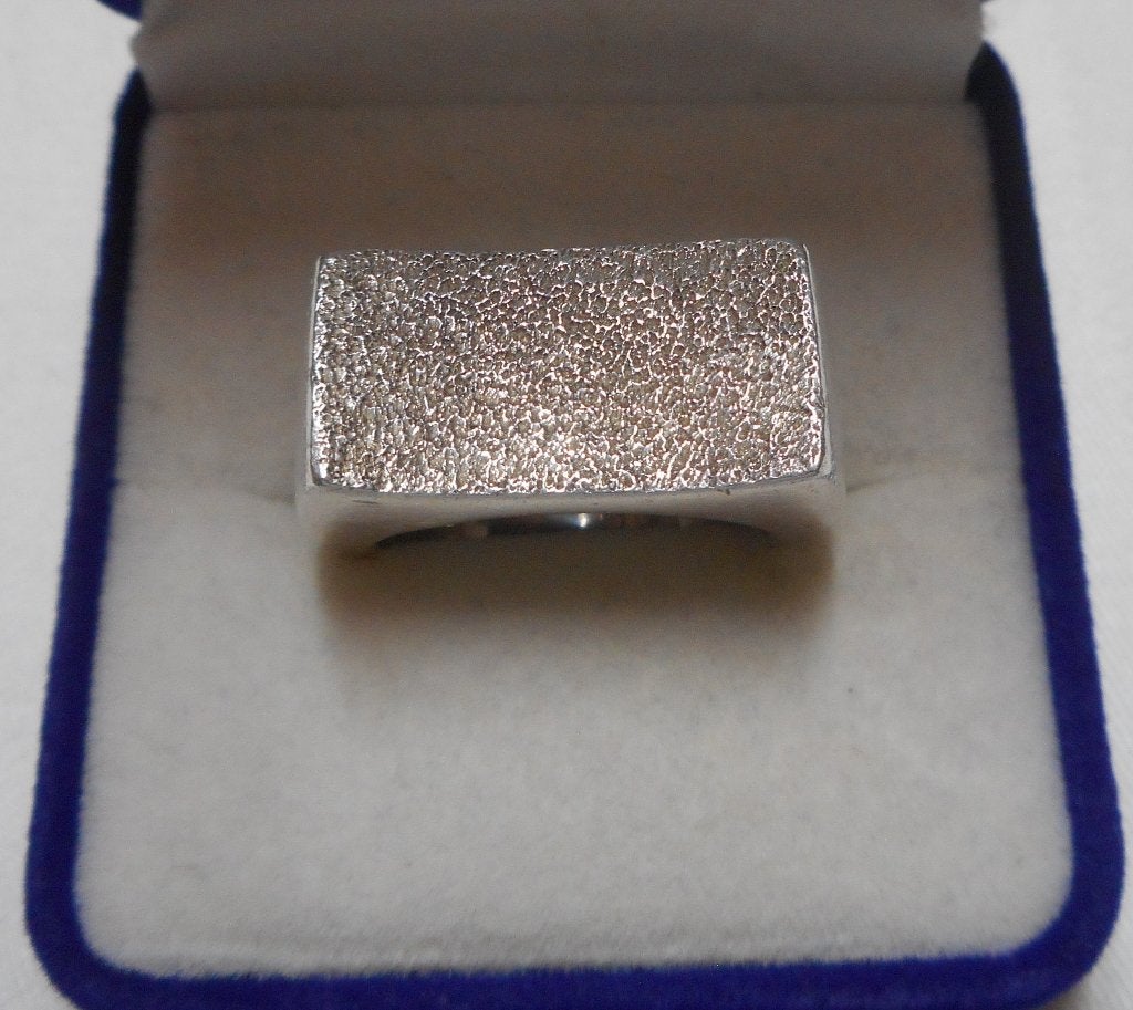 Zilveren modernist ring maat 18 nr.1524, 18 tot 19, Verzenden, Zo goed als nieuw, Dame