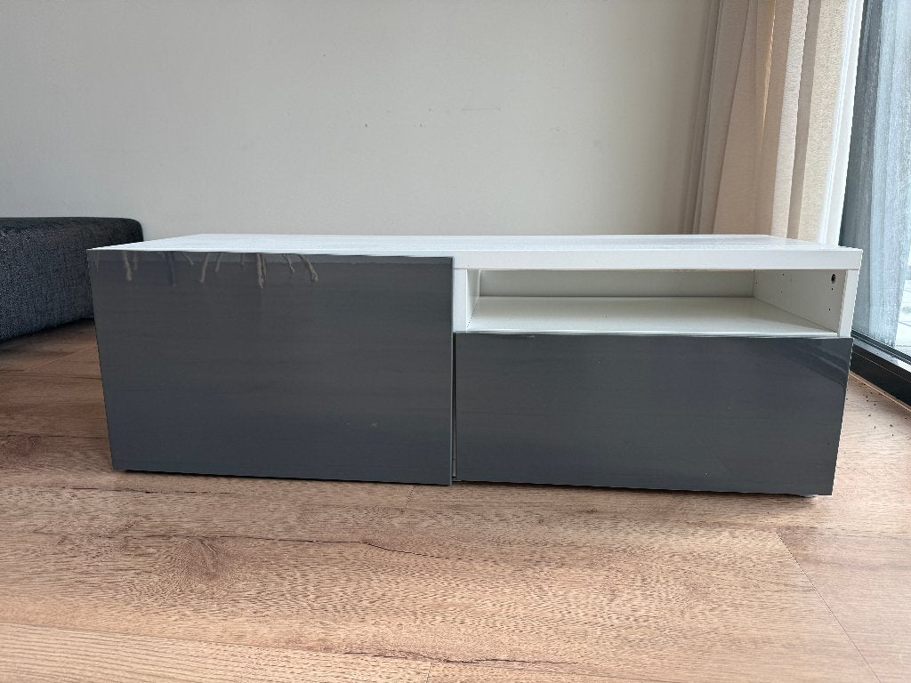 TV meubel, Ophalen, Strak, Gebruikt, 100 tot 150 cm