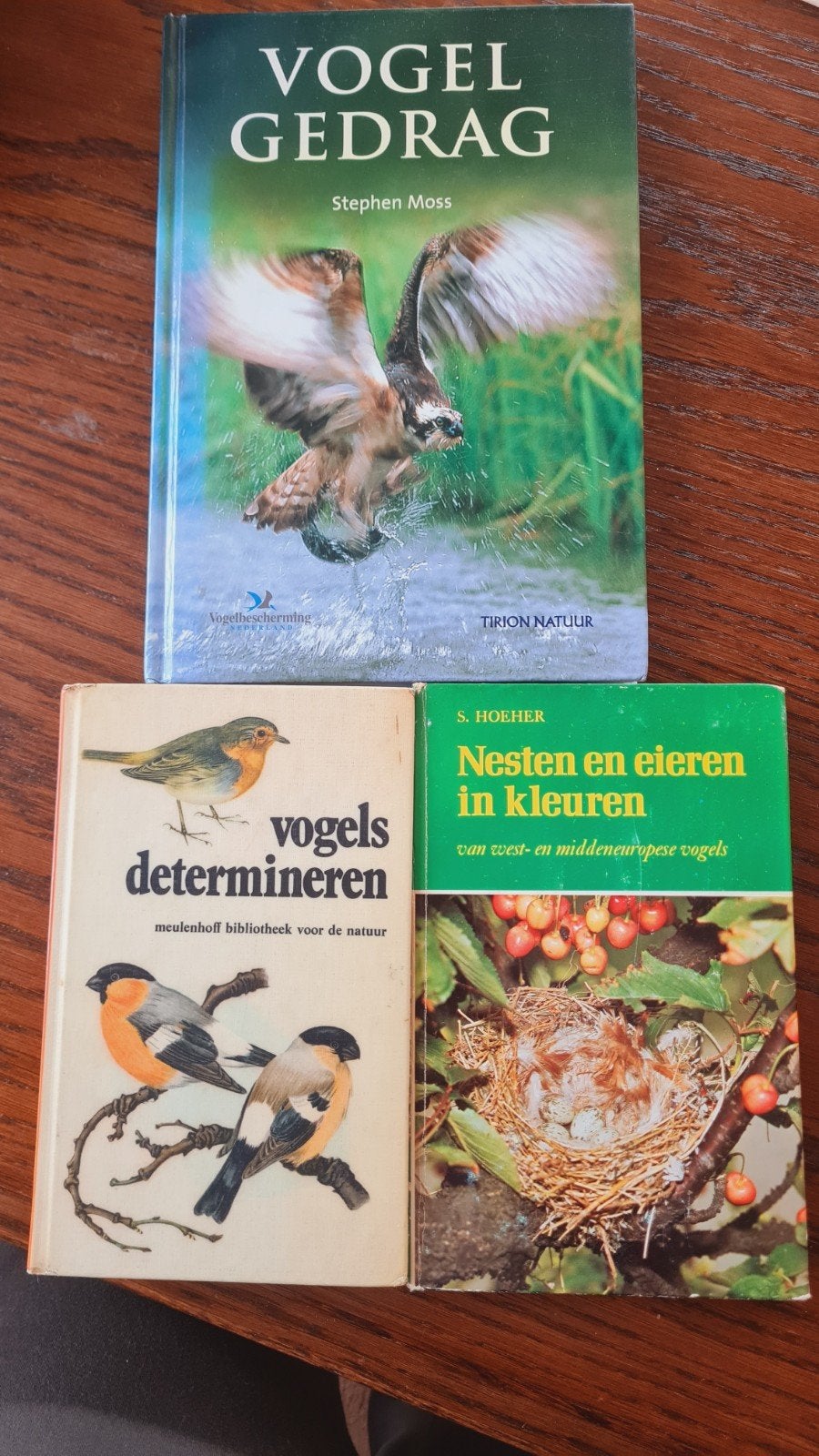3 vogelboeken: gedrag, determineren, nesten en eieren, Ophalen of Verzenden, Gelezen, Vogels, Stephen Moss, S. Hoeher