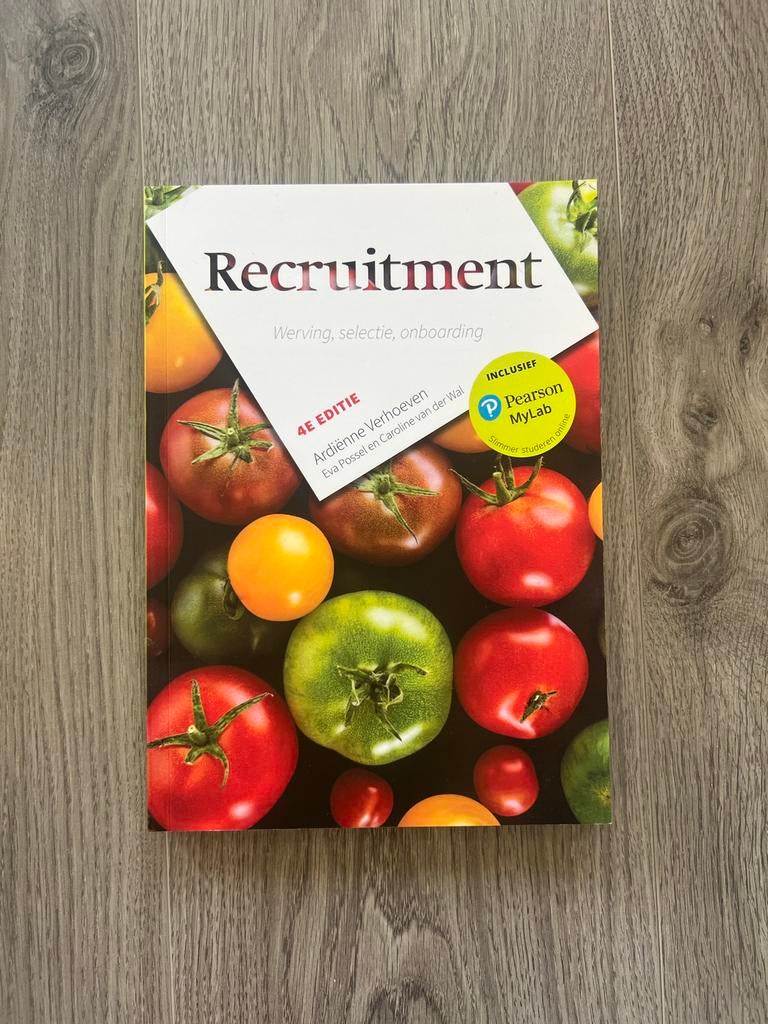 Recruitment boek 2025-2026 (HRM), Boeken, Studieboeken en Cursussen, Ophalen of Verzenden, Gamma, Zo goed als nieuw, HBO