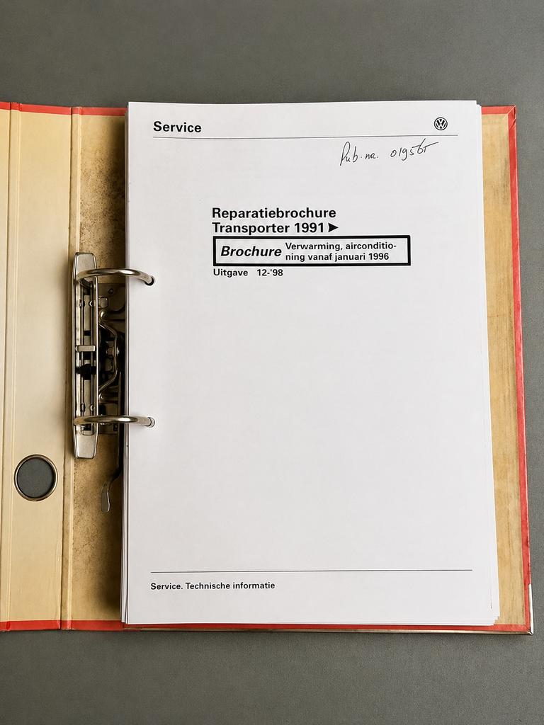 Originele VW T4 Werkplaatsmap Compleet 1991-1998, Ophalen of Verzenden, Zo goed als nieuw, Autotechniek