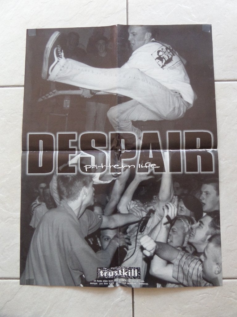 DESPAIR poster (snapcase earth crisis strife) 1996, Rechthoekig Staand, Ophalen of Verzenden, Zo goed als nieuw, A1 t/m A3