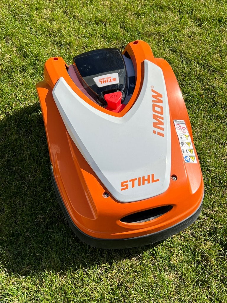 STIHL RMI 422 robotmaaier in zeer goede staat, Ophalen, Gebruikt, STIHL, Met regensensor