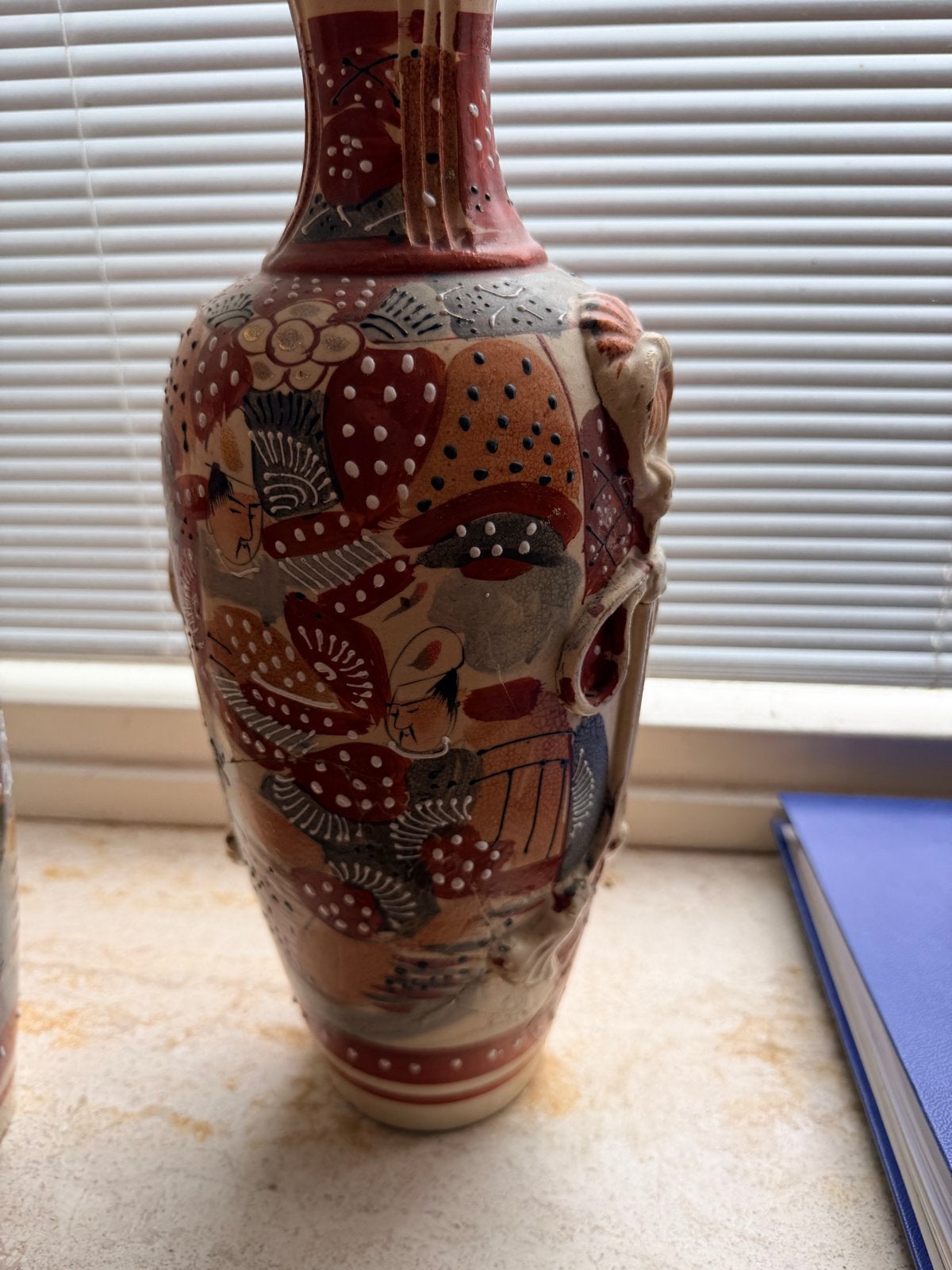 Set van 2 antieke Japanse Satsuma vazen, Antiek en Kunst, Antiek | Vazen, Ophalen
