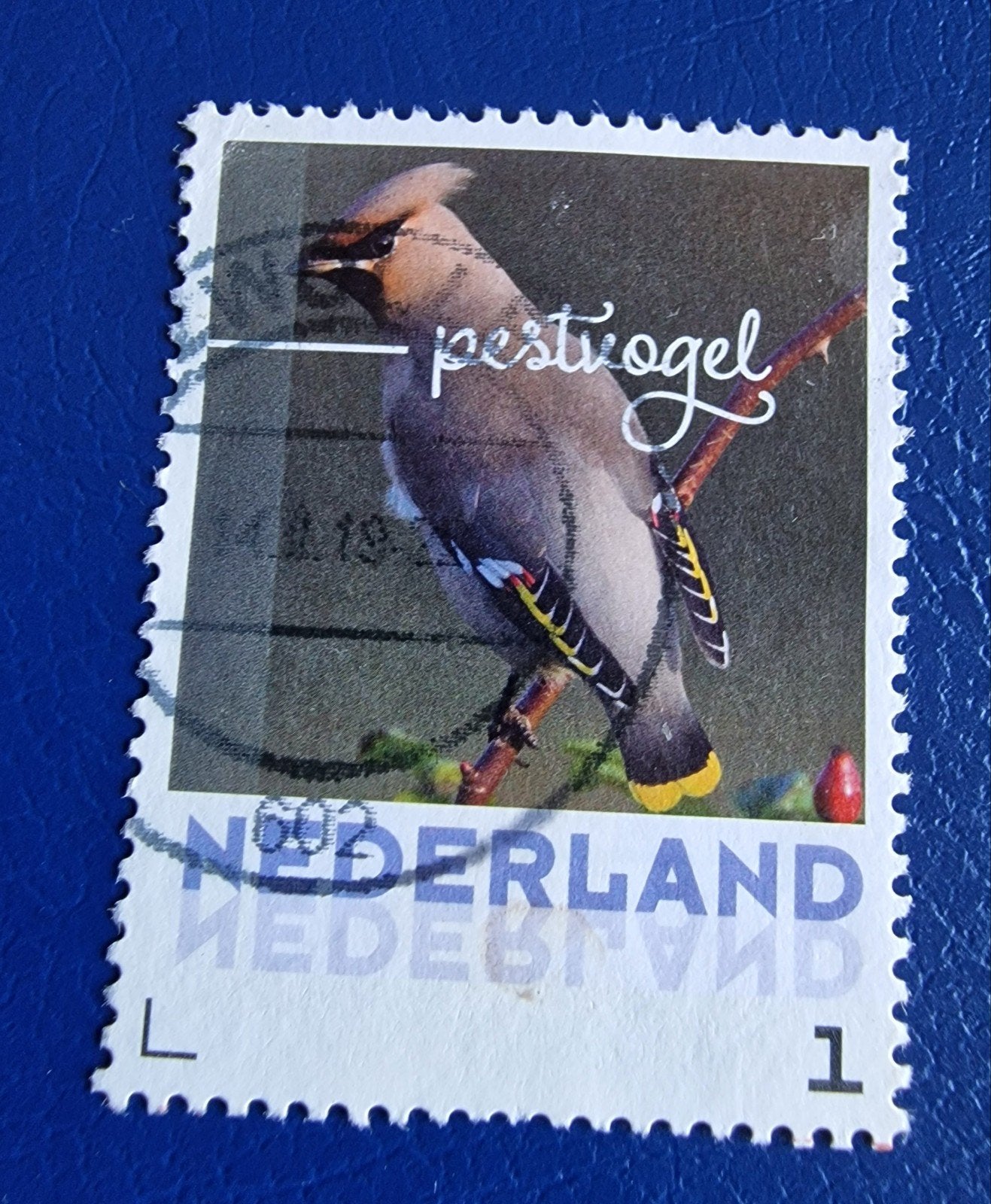 kv1304 persoonlijke  postzegel Pestvogel, gestempeld, Postzegels en Munten, Postzegels | Nederland, Ophalen of Verzenden, Na 1940