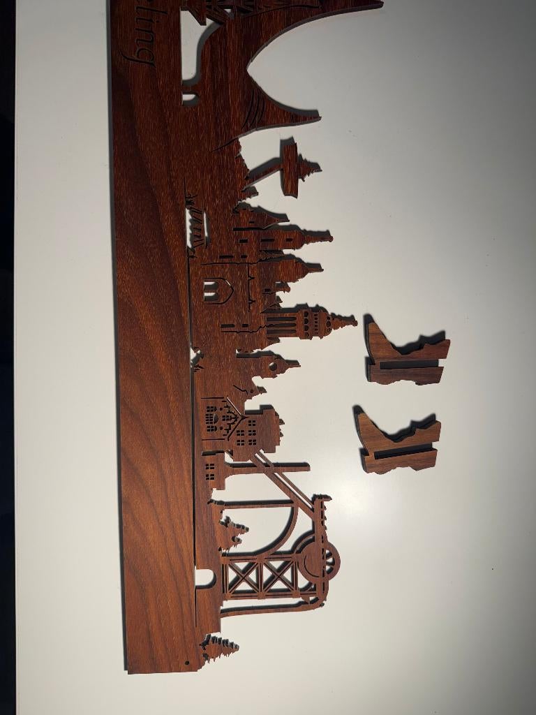 Efteling houten skyline, Verzamelen, Efteling, Ophalen of Verzenden, Zo goed als nieuw, Overige typen