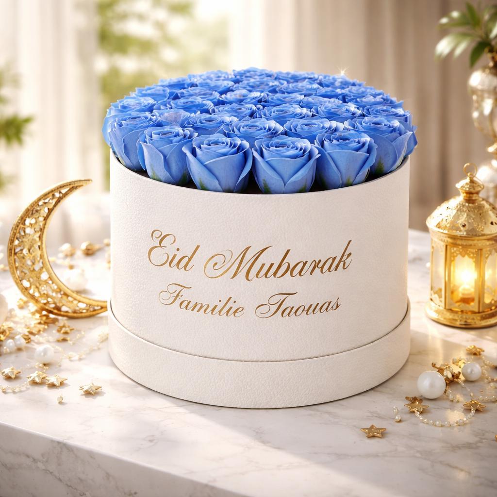 Eid Mubarak flowerbox met zeeprozen, Ophalen of Verzenden, Nieuw, Knutselwerk