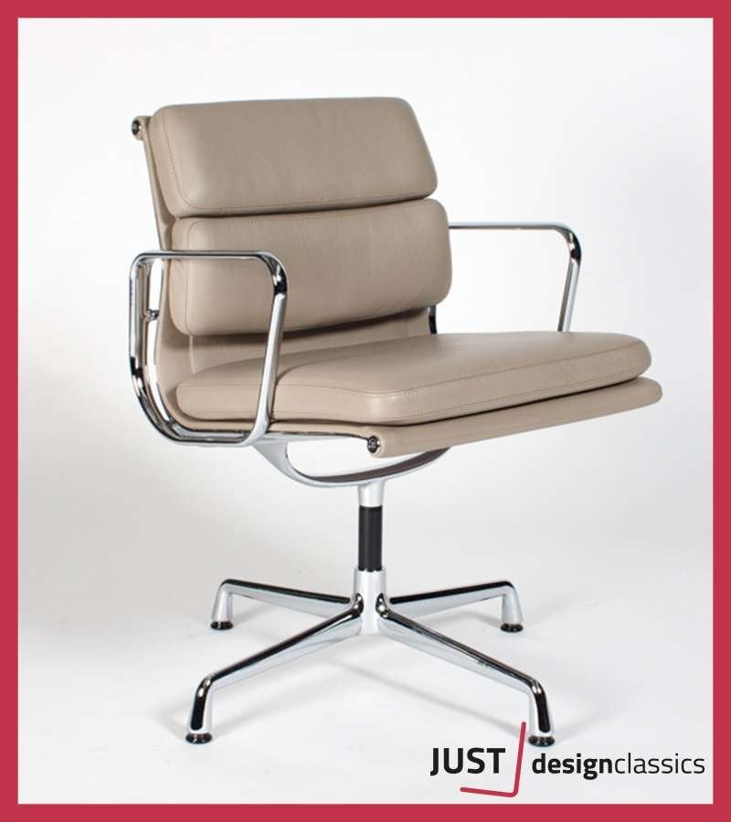 Vitra Eames ea208 Sand Leder Chroom (voorraad:2), Niet ingevuld, Zo goed als nieuw, Niet ingevuld, Niet ingevuld