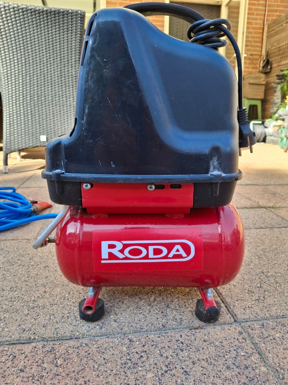 Compacte FIAC RODA Compressor met Slang en Blaaspistool, Minder dan 25 liter, Ophalen, Minder dan 200 liter/min, Mobiel