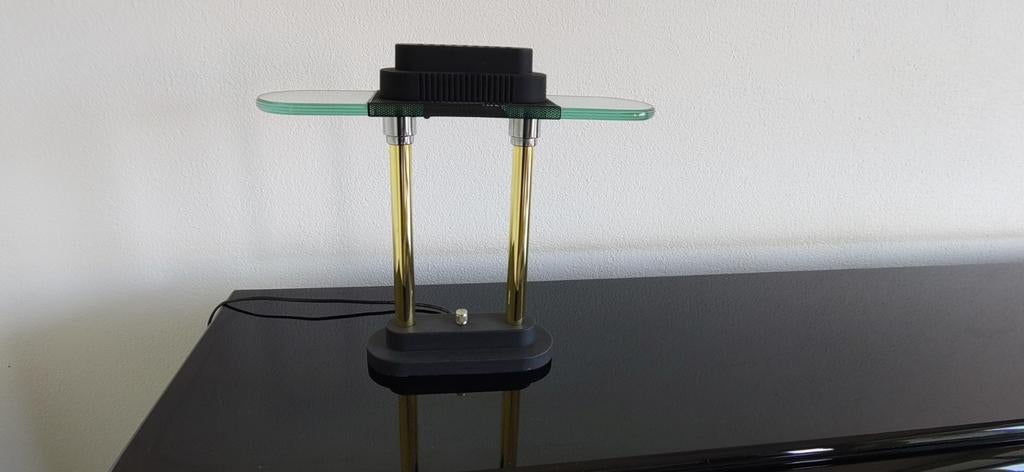 Robert Sonneman bureaulamp voor George Kovacs - Jaren '80, Gebruikt, Jaren 80, Modern, Design, Verzenden, Glas