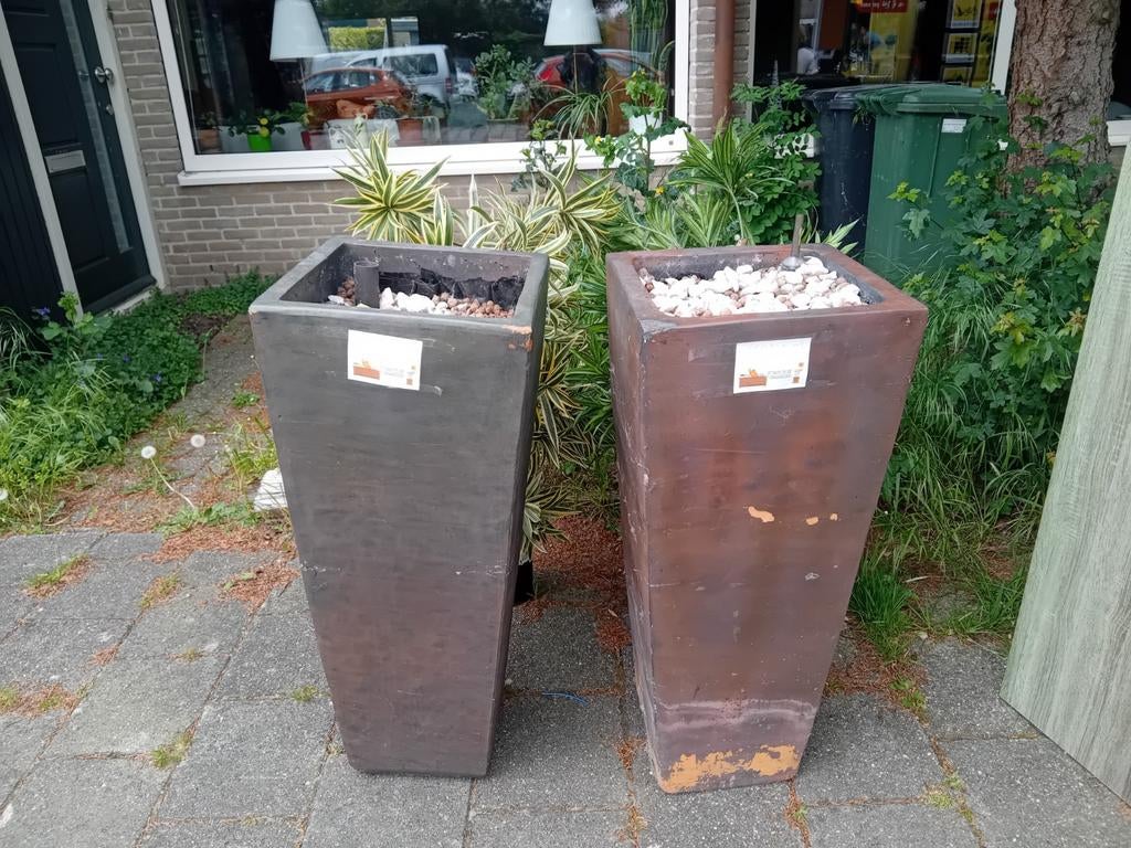 Plantenbakken, Tuin en Terras, Bloembakken en Plantenbakken, Ophalen, Gebruikt, Rond, Kunststof