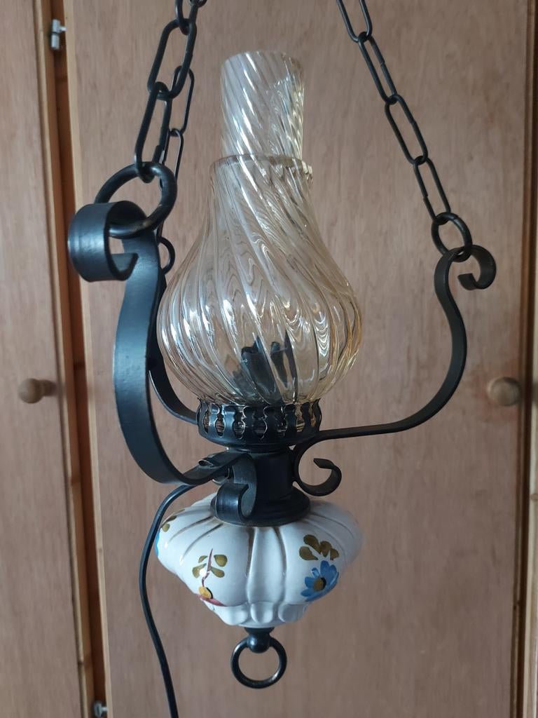 Vintage lamp met peer, Ophalen