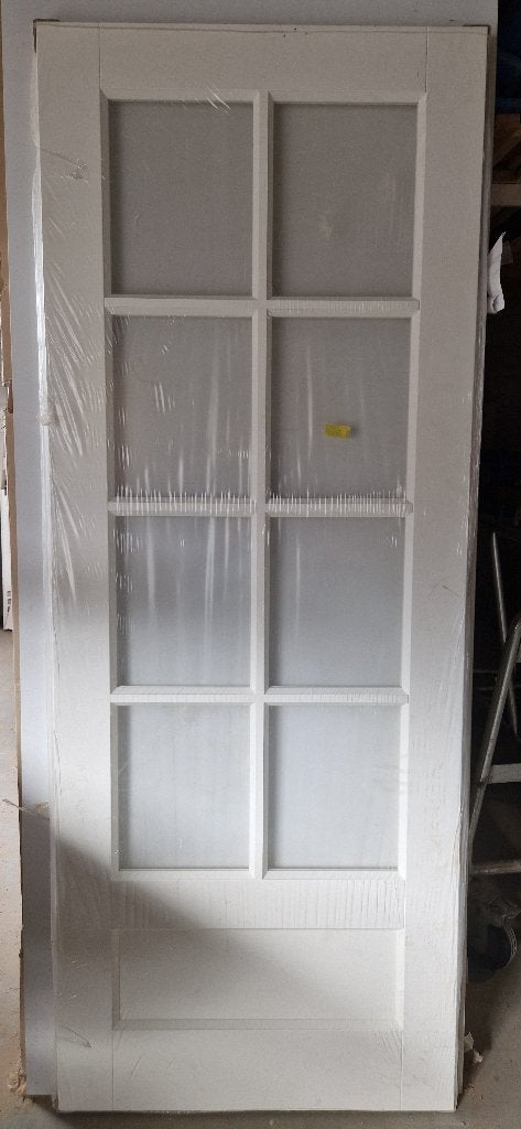 Binnendeur stomp 880x2015 met blank glas, Ophalen, Minder dan 80 cm, Binnendeur, Nieuw