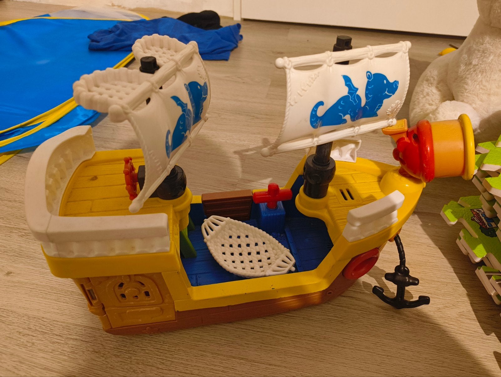 Fisher-Price Little People Piratenschip Speelset, Ophalen, Gebruikt