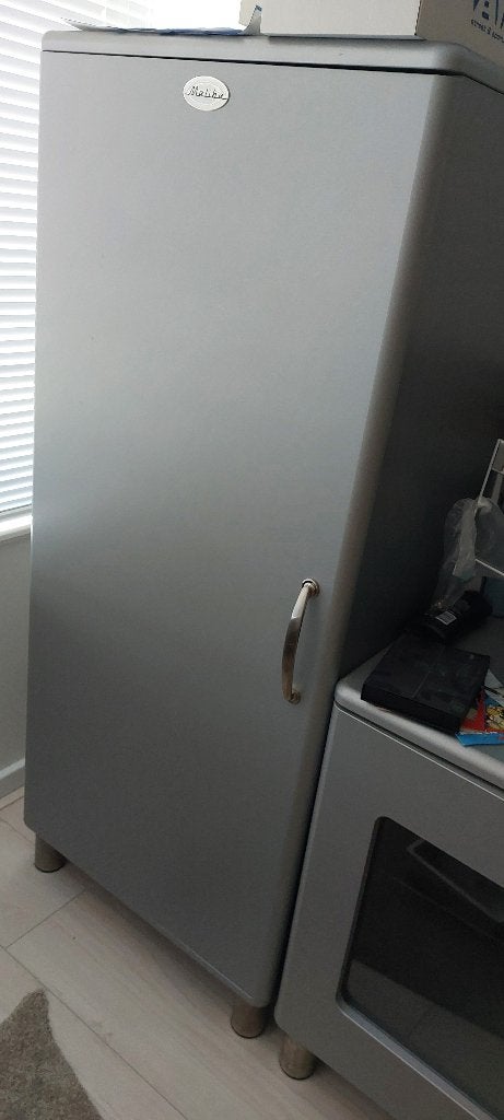 Malibu kast zilver, Ophalen, Gebruikt