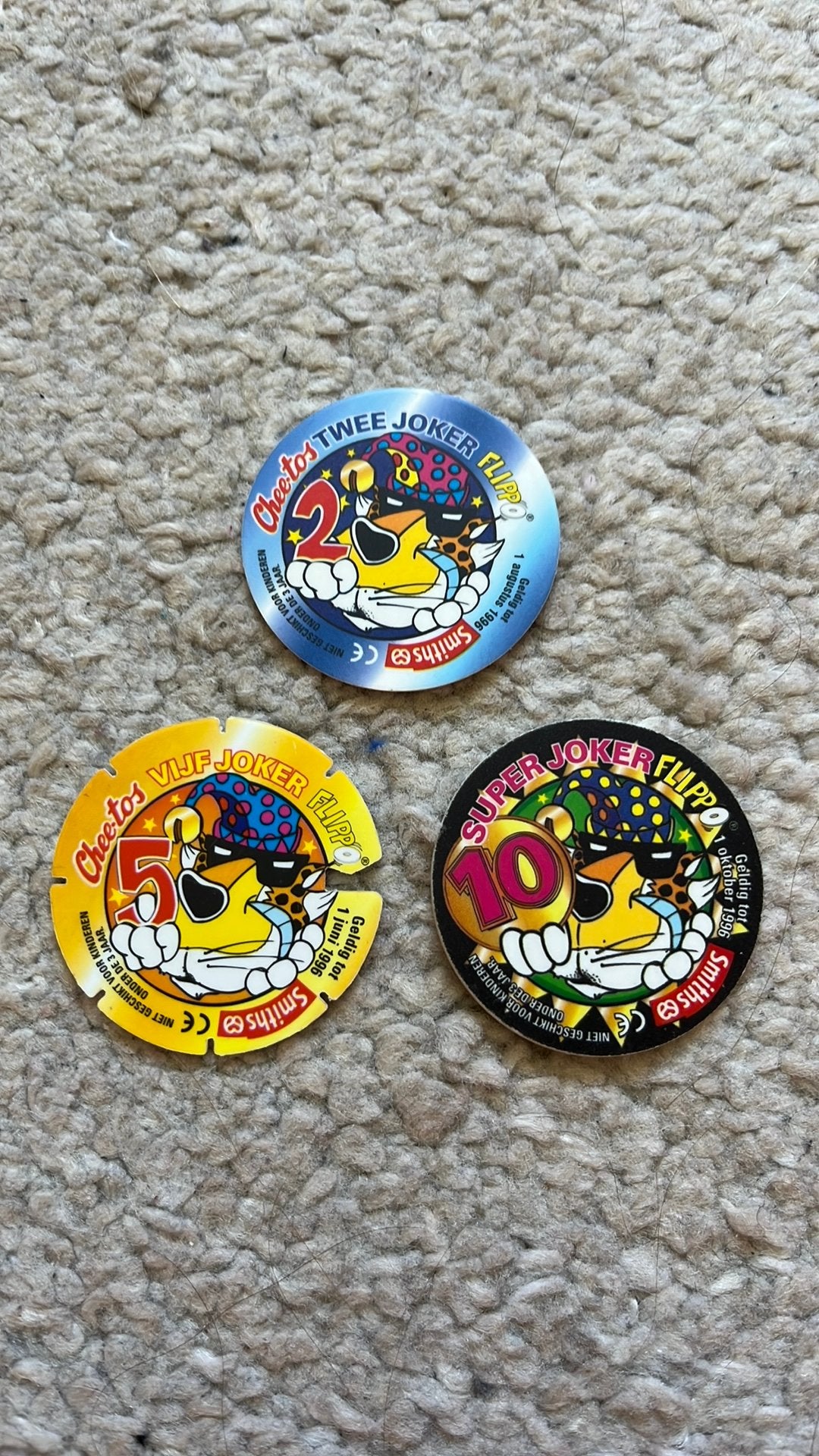 Smiths flippo’s super joker 2, 5, 10, Verzamelen, Flippo's, Ophalen of Verzenden, Joker, Losse flippo's