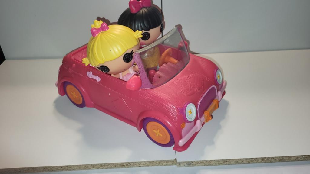 Lalaloopsy poppen met roze auto, Kinderen en Baby's, Speelgoed | Poppen, Ophalen of Verzenden, Gebruikt, Overige typen