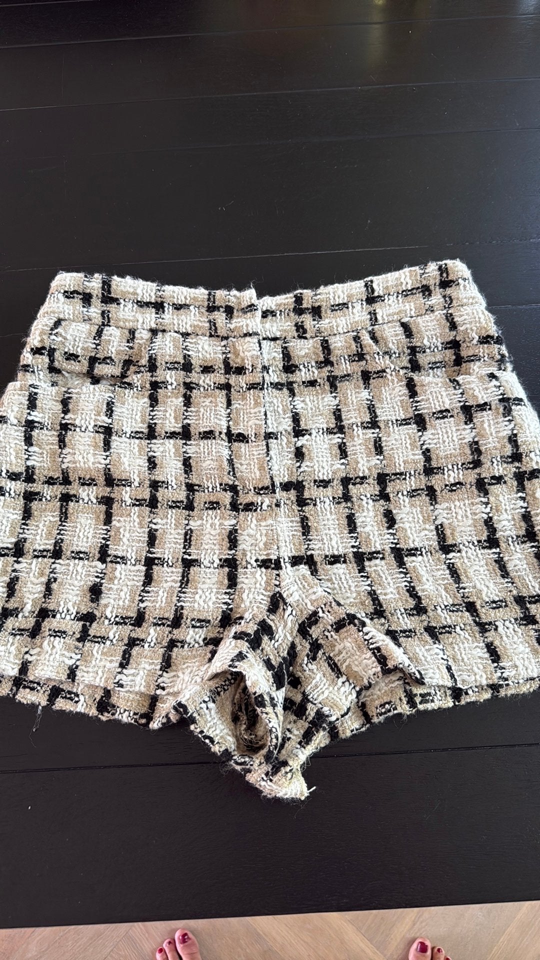 Geruite korte broek, maat M, merk Zara, Maat 38/40 (M), Kort, Meerkleurig, Ophalen of Verzenden