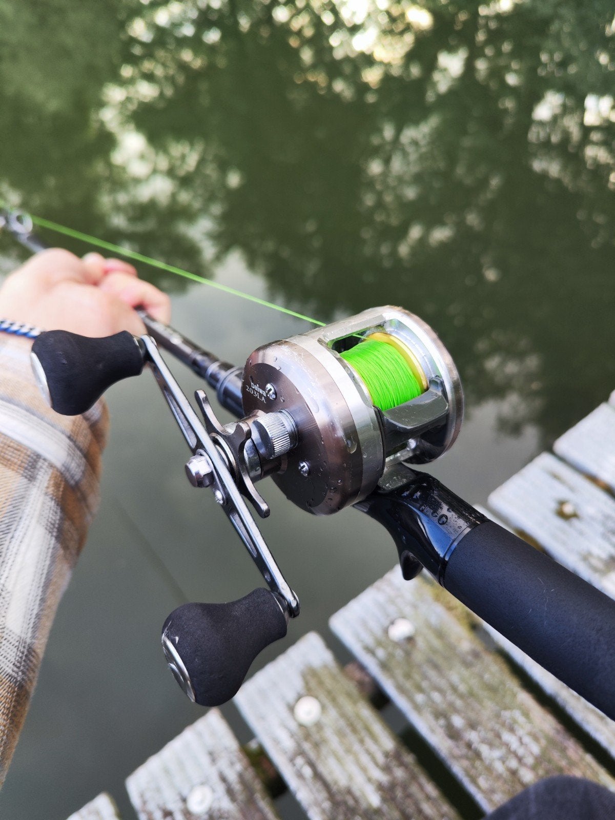 Gebruikte Daiwa millionaire SV-X reel met carbon slip, Ophalen of Verzenden, Molen