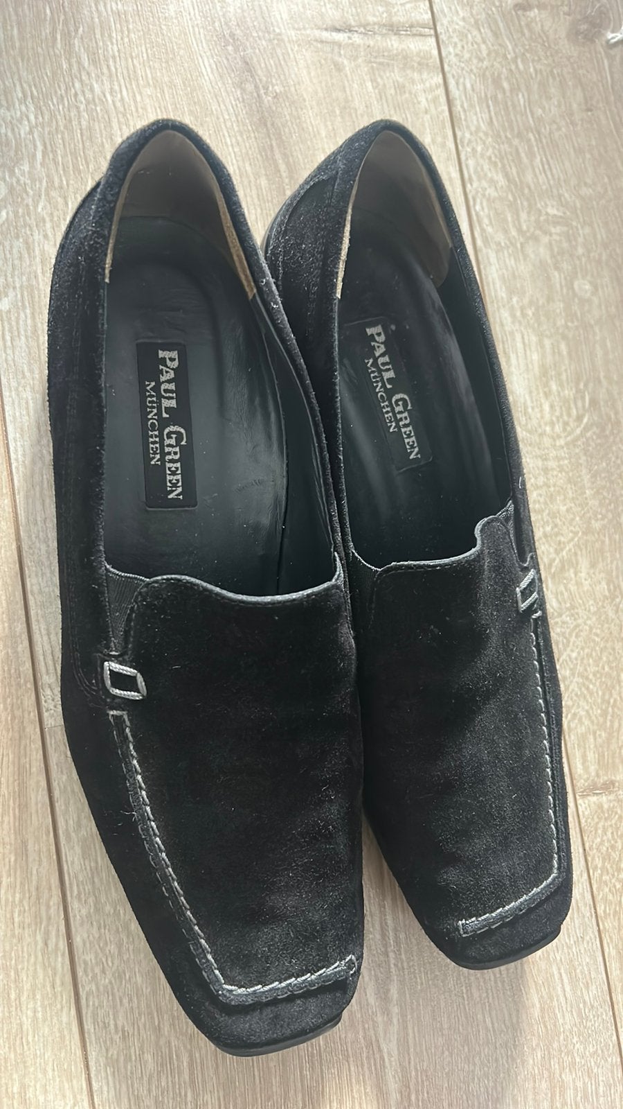Paul Green Loafers maat 39 suede instappers schoenen maat 6, Ophalen, Zo goed als nieuw, Overige kleuren, Loafers