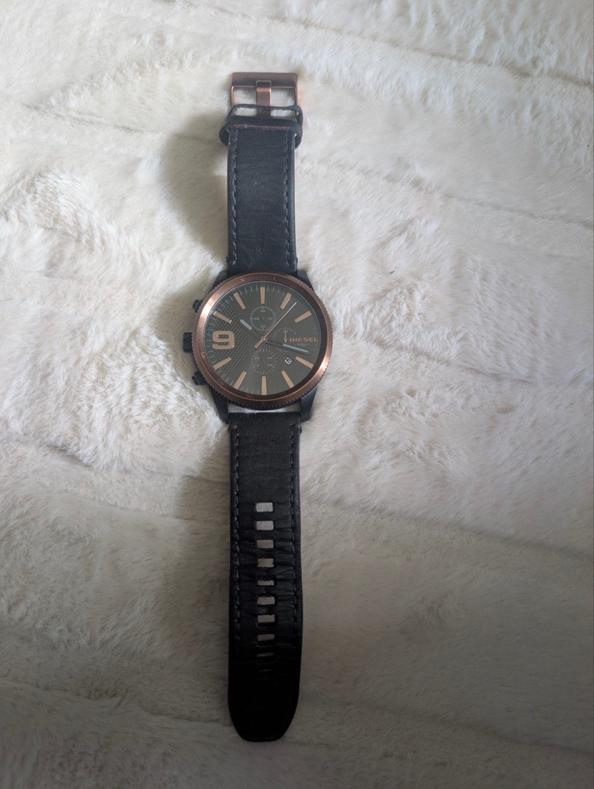 Diesel Rasp Chrono Heren Horloge DZ-4445 - 50mm Kast, Sieraden, Tassen en Uiterlijk, Overige materialen, Polshorloge, Ophalen