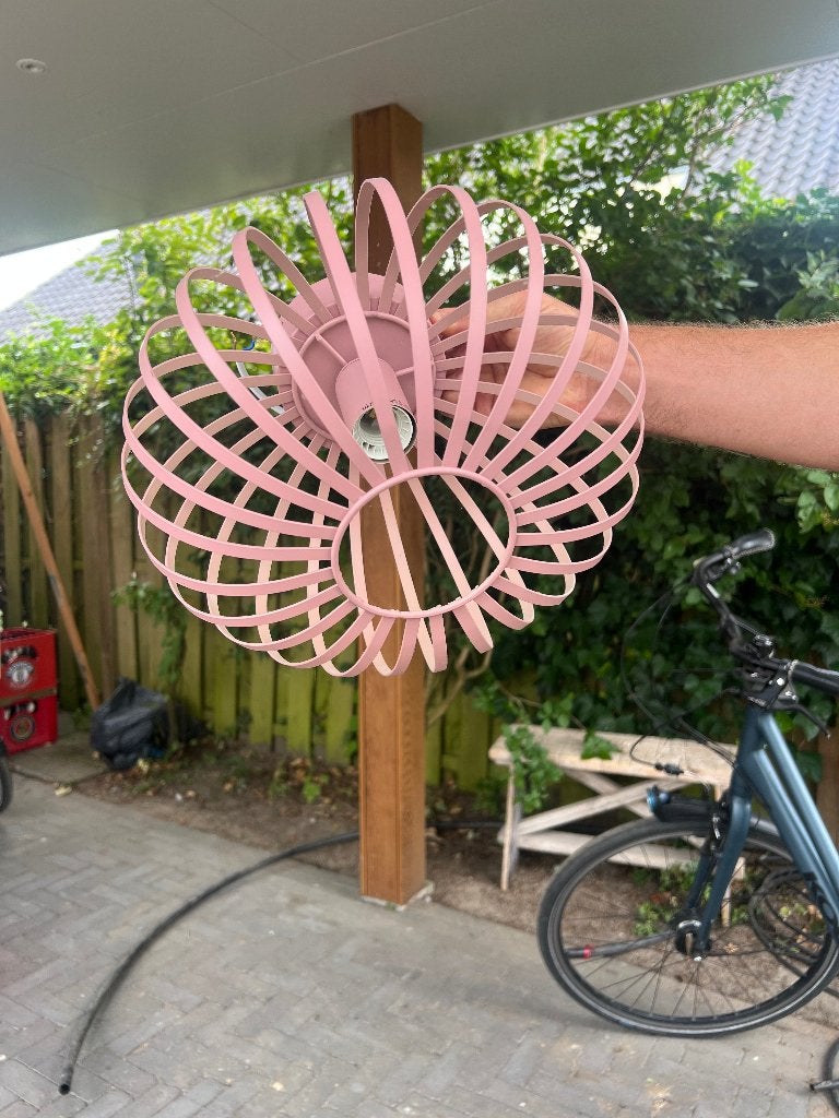 lamp roze, Huis en Inrichting, Ophalen of Verzenden, Gebruikt, Metaal
