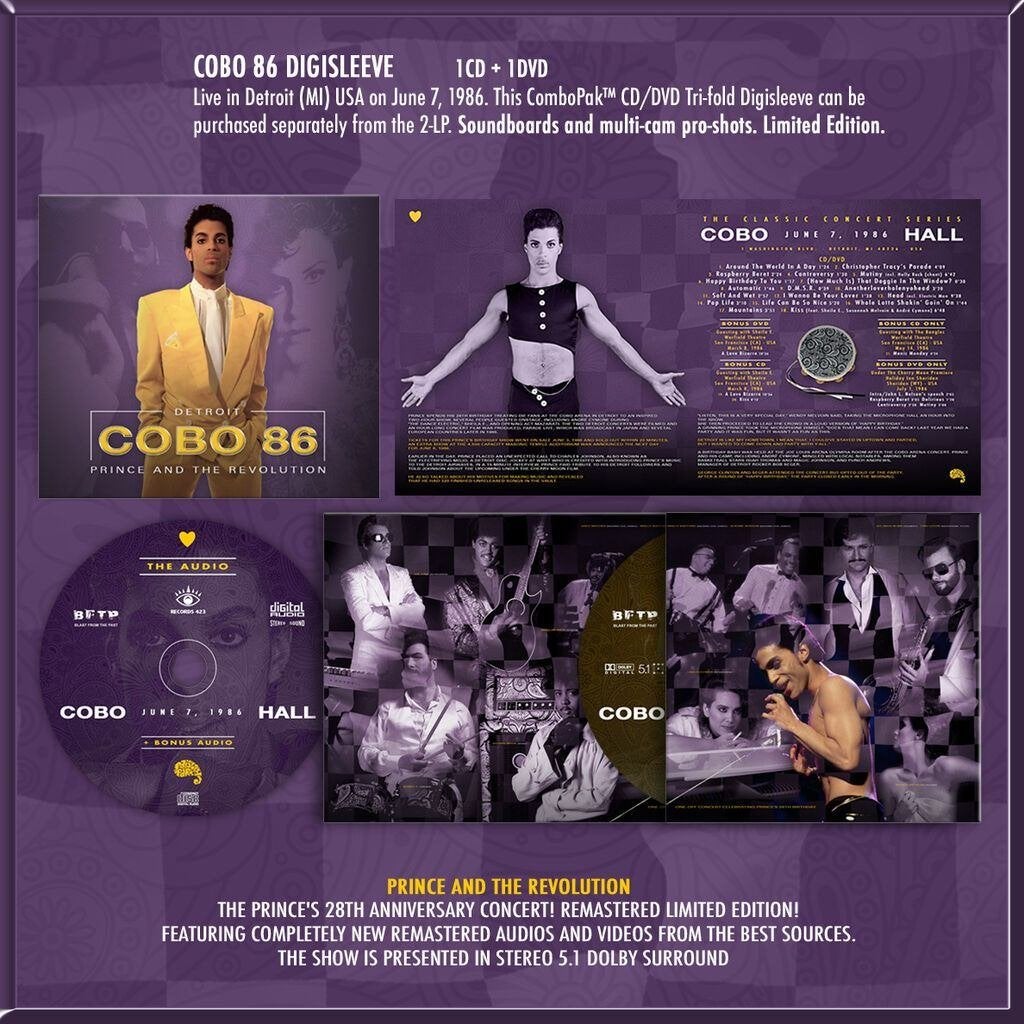 Prince - Cobo 1986 (Birthday Parade) CD+DVD, Import, Live-album, Nieuw in verpakking, Verzenden