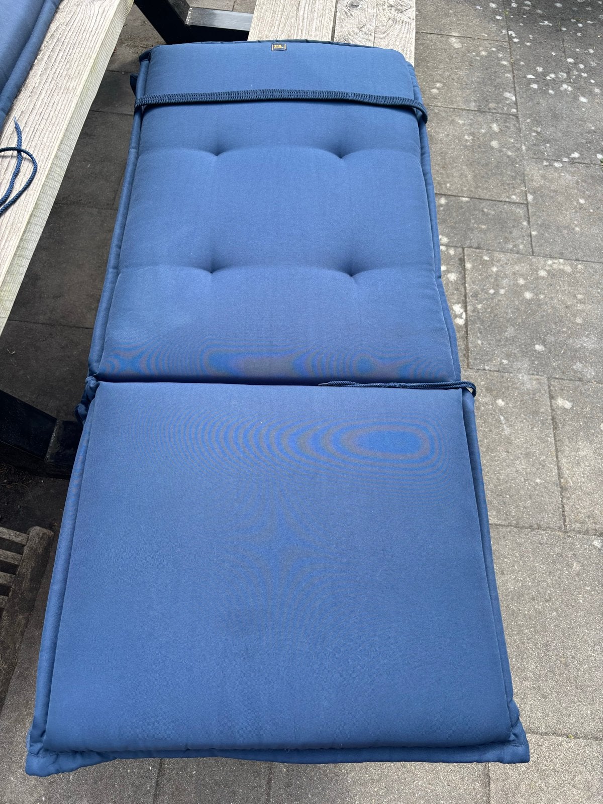 P&R Design Tuinkussens - Blauw met Ruitpatroon, Tuin en Terras, Tuinmeubel-accessoires, Ophalen, Zo goed als nieuw