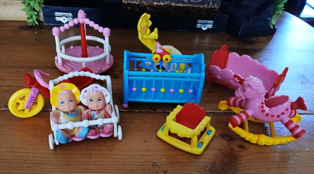 Galoob poppetjes met accesoires, Ophalen of Verzenden, Gebruikt