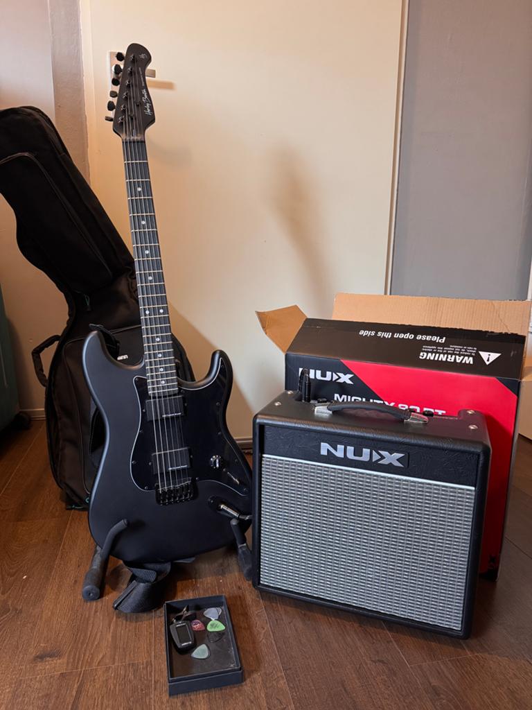 ZGAN Complete E-gitaar set, Muziek en Instrumenten, Snaarinstrumenten | Gitaren | Elektrisch, Zo goed als nieuw, Solid body, Overige merken
